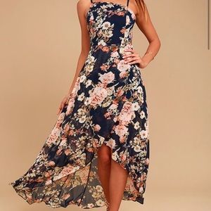 Lulus Floral High-Low Dress